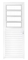 Porta alumínio branco basculan 210x80 v.liso l/dir Porta alumínio branco basculan 210x80 v.liso l/dir