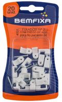 GRAMPO FIXA-FIO PARALELO BRANCO 0,5 A 1MM C/20