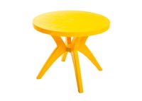 Mesa redonda deluxe amarela