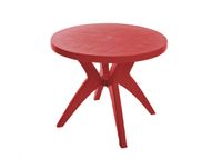 Mesa redonda deluxe vermelha