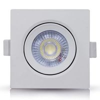 Spot led embutir quad 07w 11,5x11,5cm br6500k