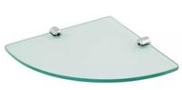 Prateleira de canto glass 8mm incolor 30x30cm