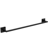 Porta Toalha Barra 50Cm Acessórios Clean Black Noir