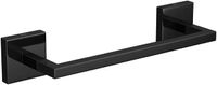 Porta Toalha Barra 20Cm Acessórios Clean Black Noir
