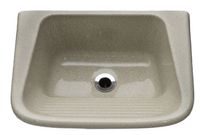 Tanque marmore sintetico 50x40cm marrom imperial