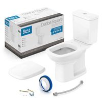 Kit caixa acoplada debba square+assento e acessorios Kit caixa acoplada debba square+assento e acessorios