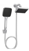 CHUVEIRO C/DESVIADOR FLEX RETANGULAR CROMADO 150MM
