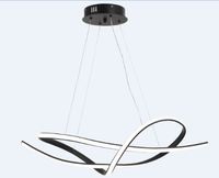 PENDENTE LED EVA 36W 3000K/6500K PRETO