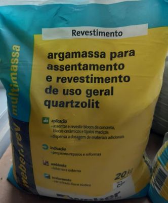 ARGAMASSA PRONTA MULTIMASSA USO GERAL 20KG