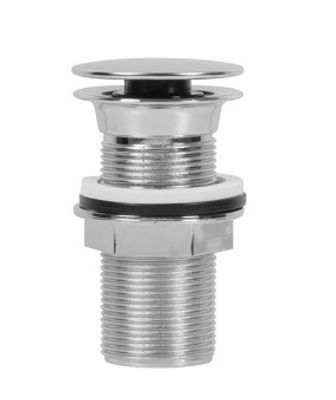 VALVULA LAVATORIO CLICK 1.1/4 ABS TAMPA INOX CR
