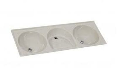 TANQUE TRIPLO 162X59 TRAVERTINO
