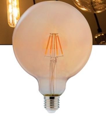 Lâmpada LED Retrô Globo G125 – 4W – E27 – 2200K – Bivolt