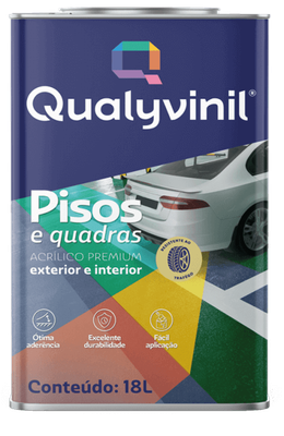 TINTA ACR PREMIUM PISOS E QUADRAS CINZA ESC 18L