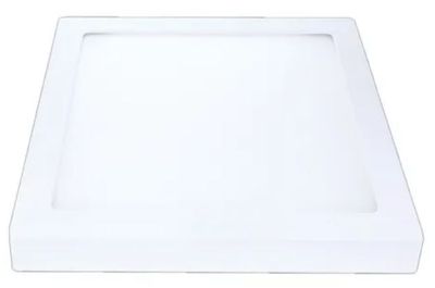 Painel Plafon LED Sobrepor 18W Quadrado 22x22 | Luz Neutra 4000K | Bivolt