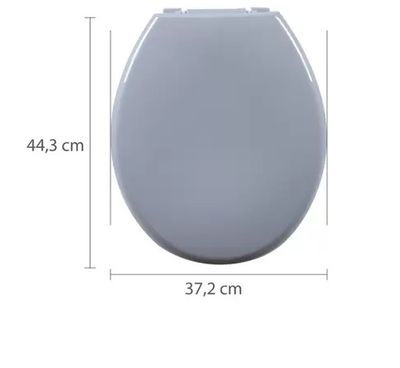 Assento Sanitario Astra Talento Oval Cinza
