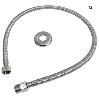ENGATE FLEXIVEL 80CM ACO INOX 1/2