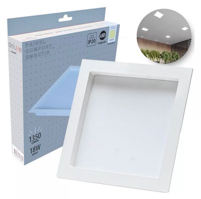 PAINEL LED RECUADO QUADRADO COMFORT 24W 4000K