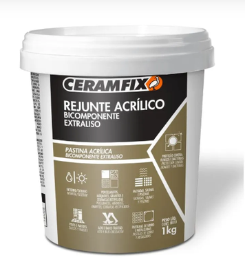 Rejunte Acrílico Bicomponente Grafite 1 kg Rejunte Acrílico Bicomponente Grafite 1 kg