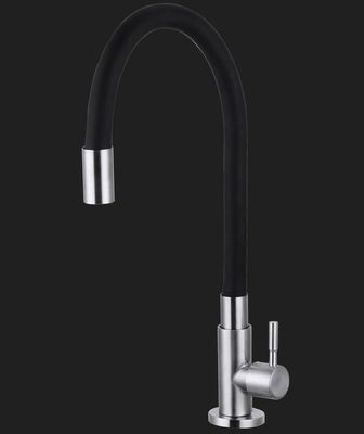 TORNEIRA COZ. MESA ALTA ACO INOX BLACK 1/4 6092