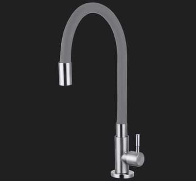 TORNEIRA COZ. MESA ALTA ACO INOX CINZA 1/4 6092
