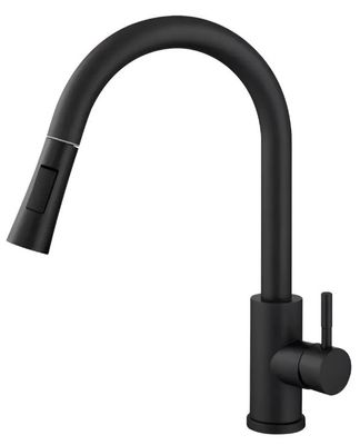 Misturador Monocomando de Mesa para Cozinha Alta com Ducha Preto 4426 Misturador Monocomando de Mesa para Cozinha Alta com Ducha Preto 4426