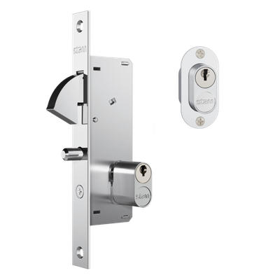 Fechadura Externa 940 – Porta Correr Espelho Inox Cromado