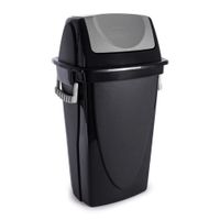 Lixeira Plasútil Eblack Basculante 45 Litros Rf-3474