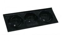 Tanque Sintético Rorato Granito Triplo N4 163X57cm Preto