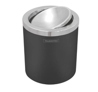 Lixeira Tramontina C/Tampa Preta 5Lt Rf-94540/024