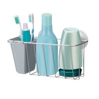 Porta Arthi Shampoo C/Escova Dente Cinza Rf-0301
