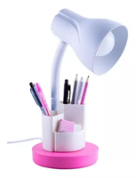 Luminária De Mesa Spiralle C/Porta Lápis Pink Rf-110340004