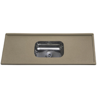 Pia Decoralita Granito C/Cuba Inox Marrom Imperial 120x54