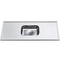 Pia Decoralita Granito C/Cuba Inox Branco 120x54