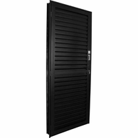 Porta Crv Stander Veneziana Alumínio Black Direita 215x85