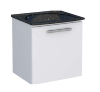 Gabinete Cozimax Aço Vênus Suspenso C/Tanque Preto 50x40