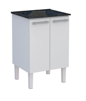Gabinete Cozimax Aço Vênus C/Tanque Preto 60x50