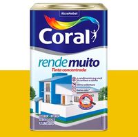 TINTA CORAL RENDE MUITO AMARELO CANARIO 18 LITROS
