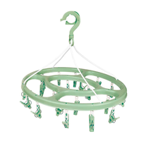 Mini Varal Mor Oval 24 Prendedores (Cores Variadas)