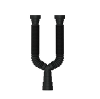 Sifão Blukit Sanf Universal Preto Duplo C/Canopla 030214