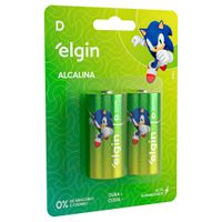 Pilha Alcalina Elgin D