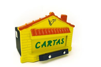 Caixa De Correio Jlk Pvc Embutir/Sobrepor Amarela