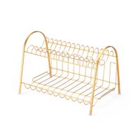 Escorredor Arthi Max Duplo Dourado Fosco Rf-3231
