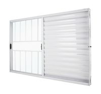 Janela Veneziana 120x100 Crv Vd Liso C/Grade 3f 1fx