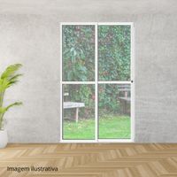 Porta De Correr 210x150 Direita 2f Crv 1fx Vd Liso Nobre