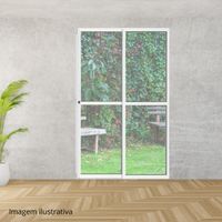 Porta Correr 210x150 Esquerda 2f Crv 1fx Vd Liso Nobre