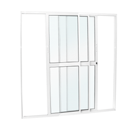Porta Correr Crv Vidro Liso 3Folhas 210x150 Nobre
