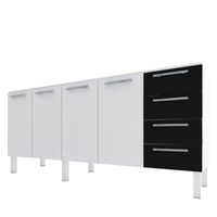 Gabinete Cozimax Aco P/Pia Venus Flat Preto 2:00