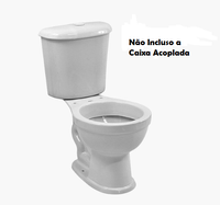 Vaso Luzarte Sem Caixa Acoplada Evora Cinza Prata