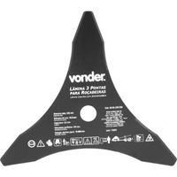 Lâmina de 3 Pontas P/Roçadeira 255mm x 20,0mm Vonder