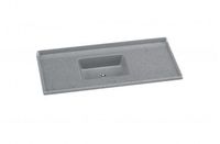 Pia De Mármore Sintético Rorato C/Frontão Cinza 120x55cm